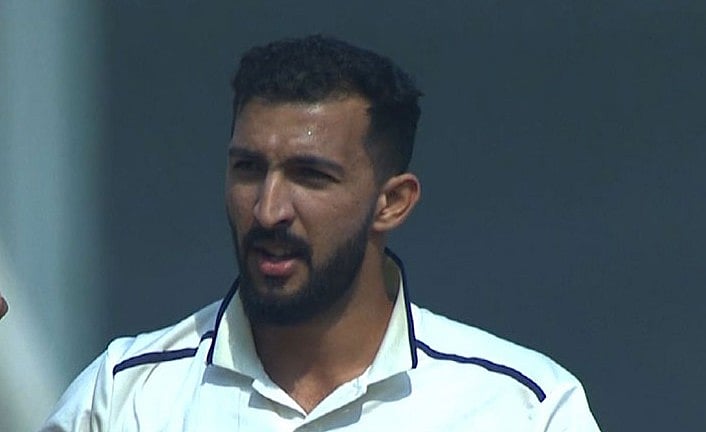 Screengrab (BCCI) : Rishi Dhawan (95 not out) hit 16 fours and one six in his unbeaten run-a-ball knock.