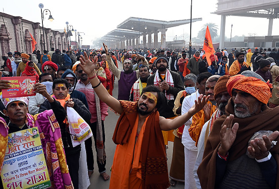 Devotees wait to enter the Ram temple on the first day after its inauguration in Ayodhya, Uttar Pradesh, India, on Tuesday, Jan. 23, 2024 (representative image) - Getty Images