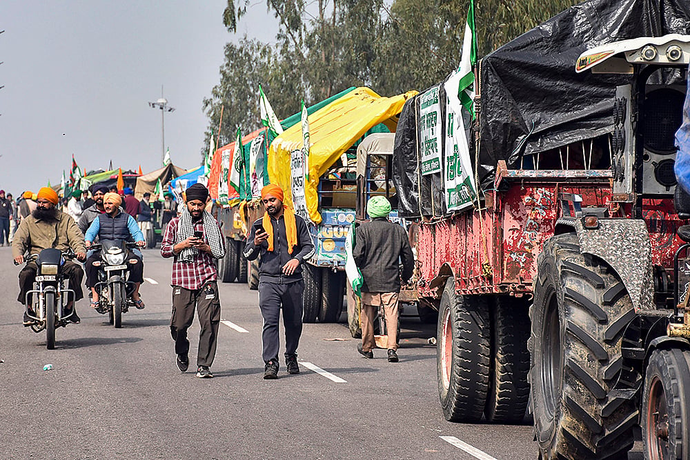 Farmers march: Security at Haryana border