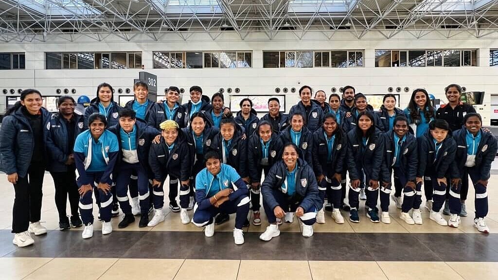 AIFF : The Indian women's football team.