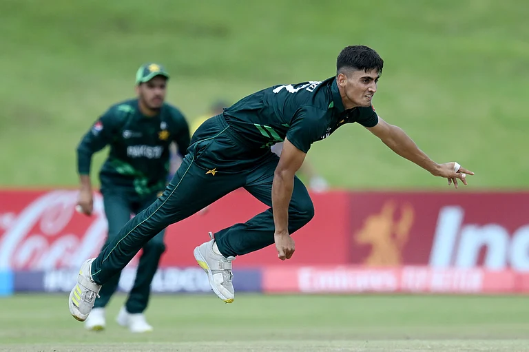 ICC U-19 Cricket World Cup 2024: Pakistan's Ubaid Shah in action - (Photo: X/ Pakistan Cricket)