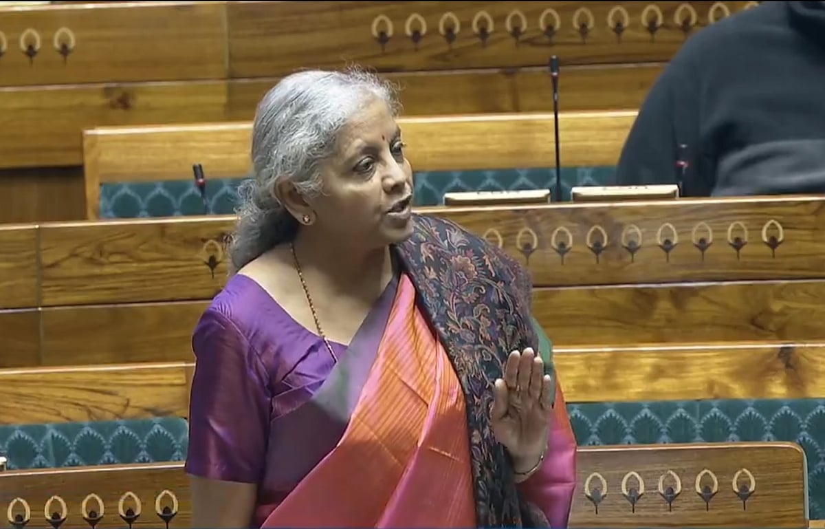 X/SansadTV : Finance Minister Nirmala Sitharaman in Lok Sabha
