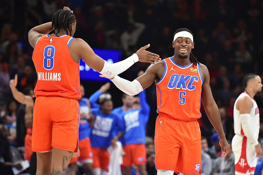 | Photo: AP/Kyle Phillips : NBA 2023-24: Oklahoma CIty Thunder vs Houston Rockets