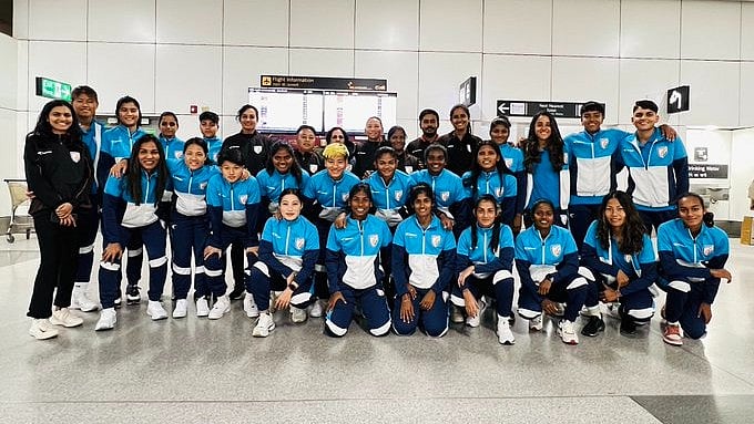 (Photo: AIFF)  : India's 23-member squad arrives in Istanbul for the 2024 Turkish Women's Cup. 