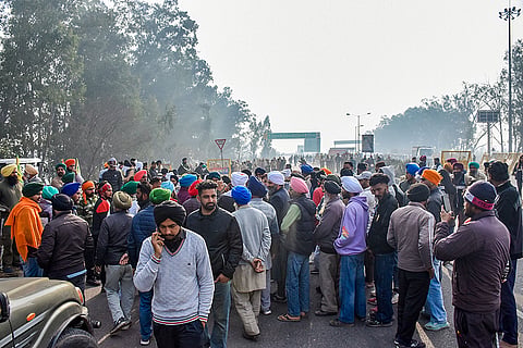 Farmers at Shambhu border