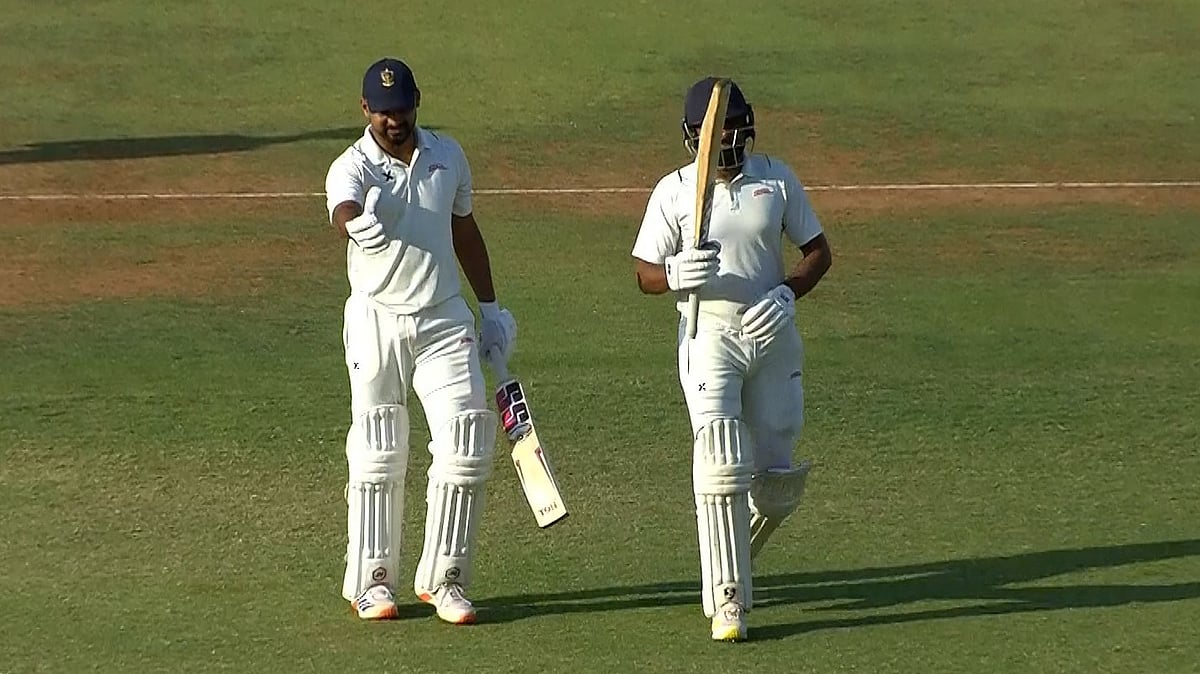 X/ @BCCIdomestic : Railways captain Upendra Yadav is unbeaten on 91 on Day 1.
