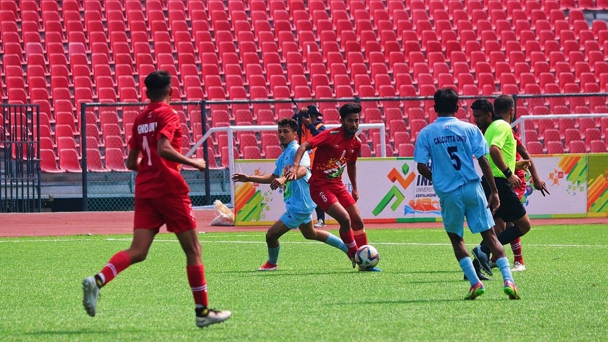 (Photo: Khelo India)  : Players in action at the Khelo India University Games 2023. 