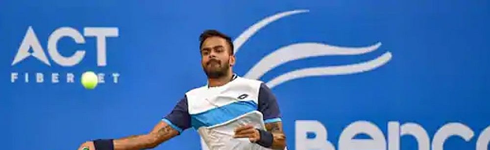 File Image : Sumit Nagal attained his career-high ranking of 98 in February 2024. He also won the Chennai Open, an ATP Challenger event, the same.
