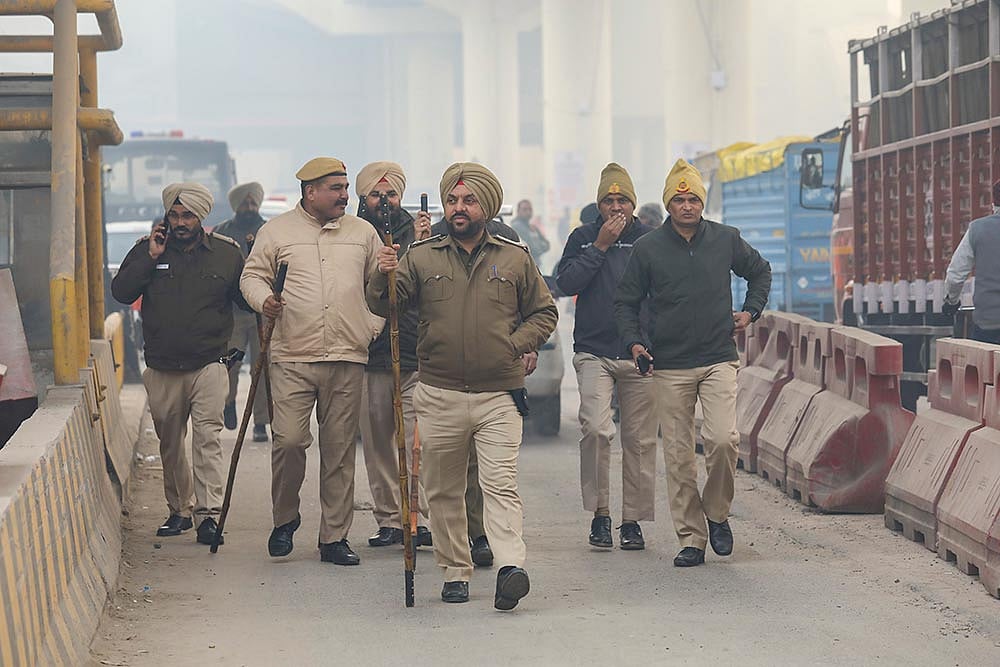 Farmers march: Security at Delhi borders