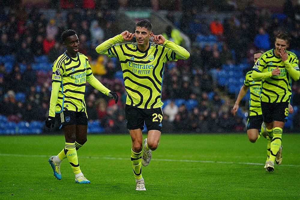 | Photo: Peter Byrne/PA via AP : English Premier League 2023-24: Burnley vs Arsenal