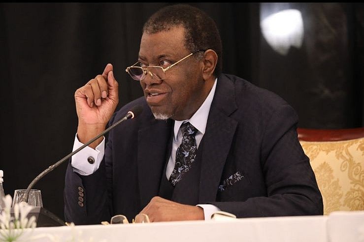 (Source:X/@hagegeingob) : President Hage G. Geingob