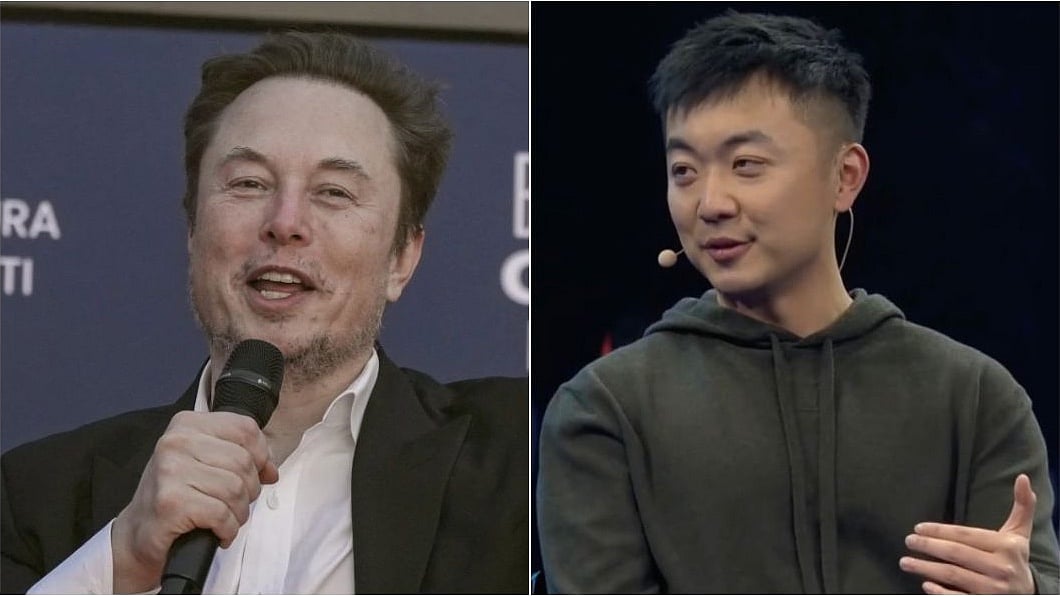 X, AP/Collage by Outlook India : Elon Musk and Carl Pei | 