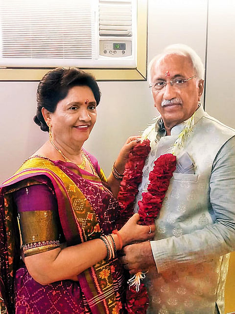 Jagdish and Vina Bhavsar married last year