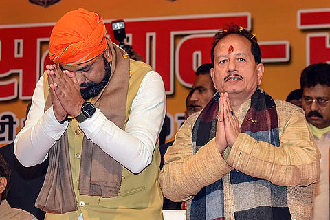 Bihar Dty CMs in Patna