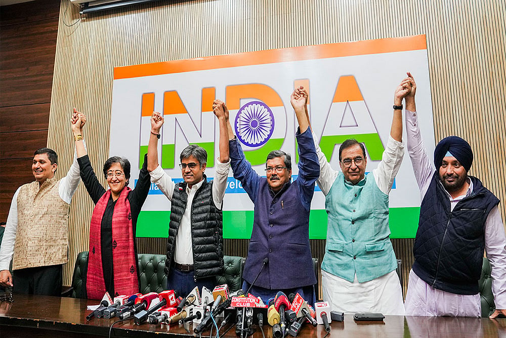 AAP, Congress joint press conference