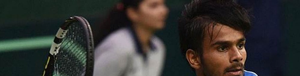 FIle Image : Second seed Sumit Nagal will aim to extend his dominance over Geoffrey Blancaneaux, whom he has beaten three times, including in the Australian Open qualifiers.