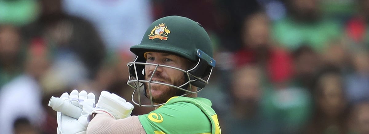 File Image : David Warner won the Player of the Match award in the first AUS vs WI T20I.