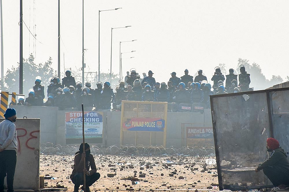 Farmers march: Security at Shambhu border