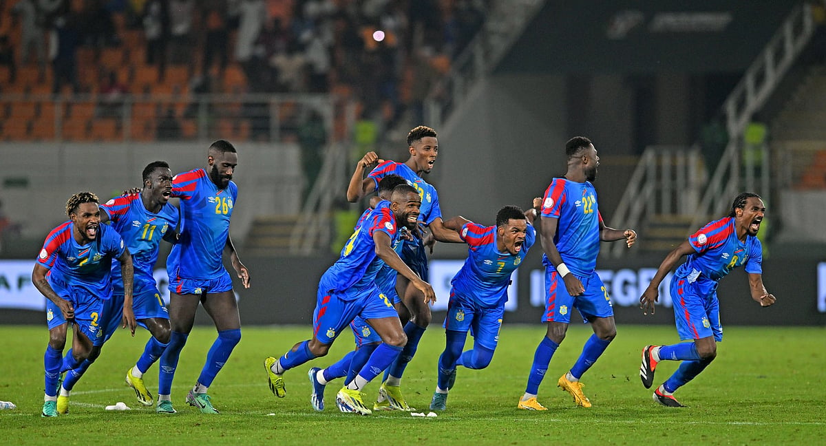 (Photo:X|@fecofa_kinshasa) : DR Congo National Football team, at Africa Cup Of Nations 2023-24.