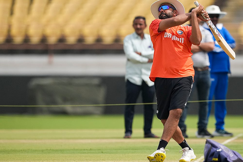 | Photo: PTI/Kunal Patil : IND vs ENG 3rd Test: India practice