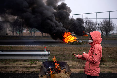 Spain Farmers protest