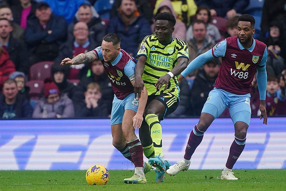 English Premier League 2023-24: Burnley vs Arsenal