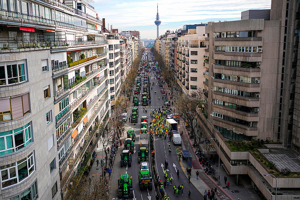 | Photo: AP/Manu Fernandez : Spain Farmers Protest