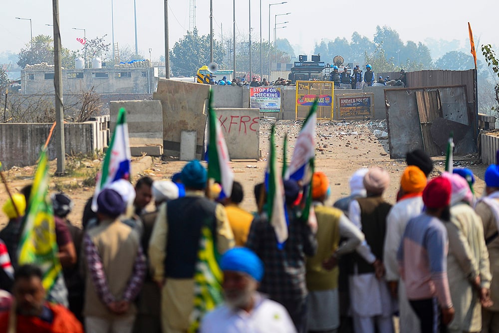 Farmers march: Security at Shambhu border