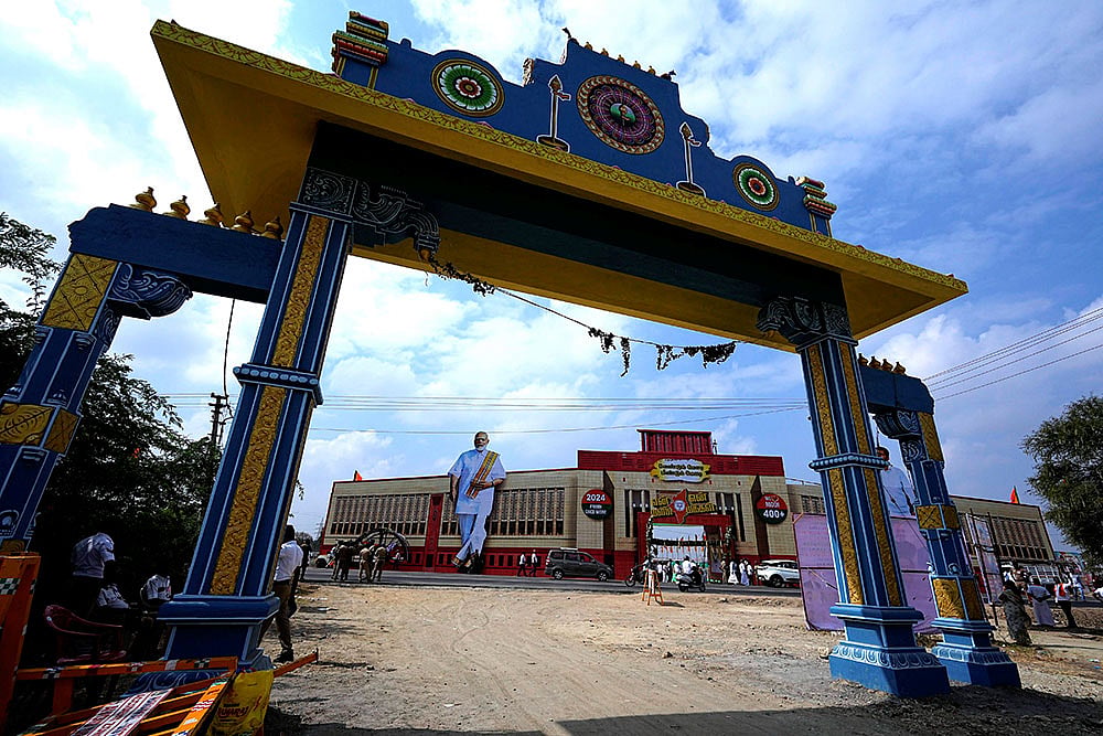 Preparations for PMs event in Tiruppur