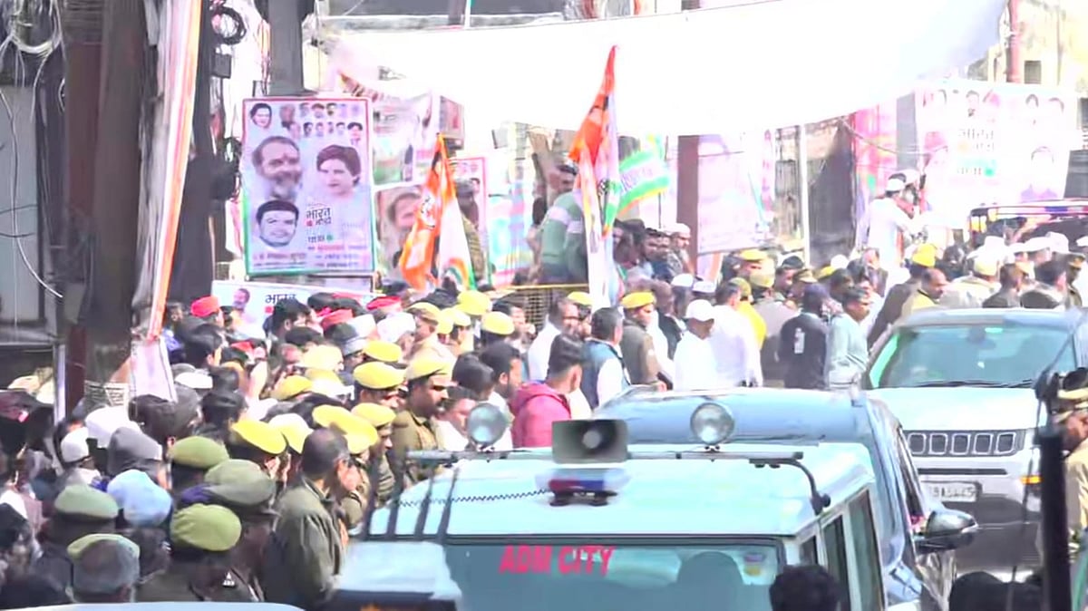 PTI : Priyanka Gandhi joins Bharat Jodo Nyay Yatra