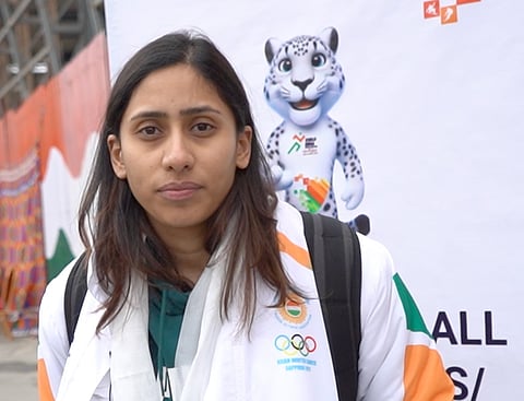Shruti Kotwal holds the national record in long track speed skating over 500m, 1000m, and 1500m.