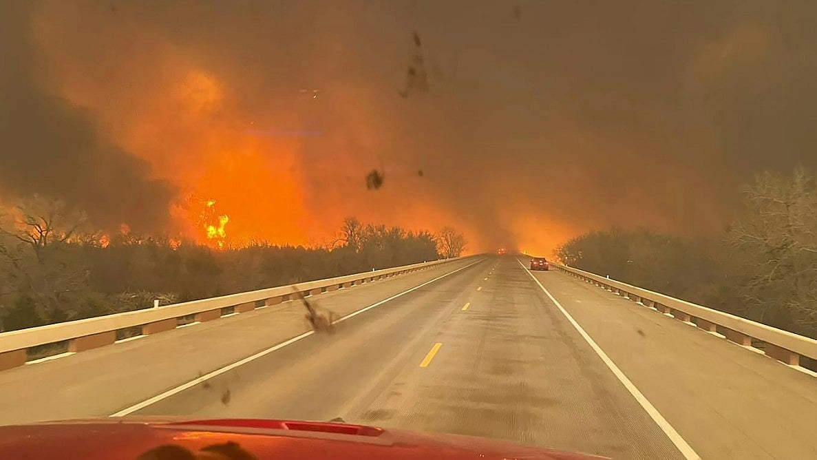 A wildfire is declared out when there is no smoke or fire activity. - AP