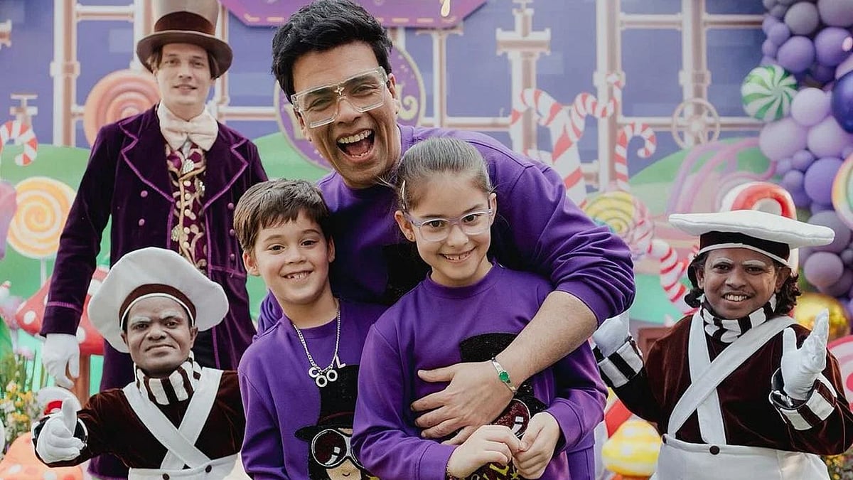 Instagram : Karan Johar with Yash & Roohi