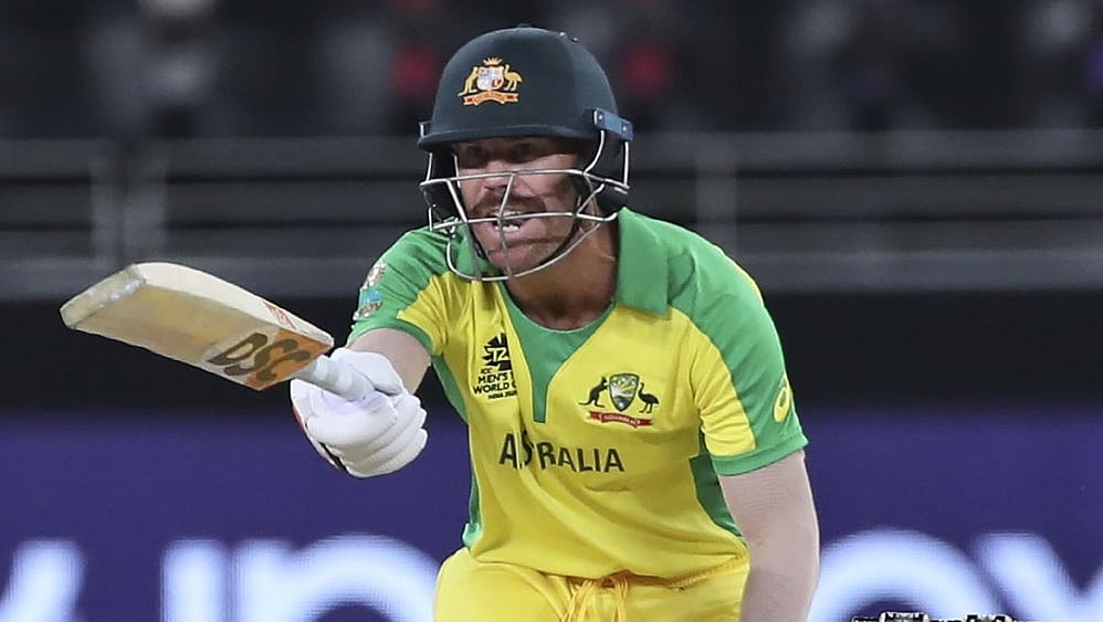 File Pic : David Warner has played his final innings on home soil in the third and final T20I against West Indies.