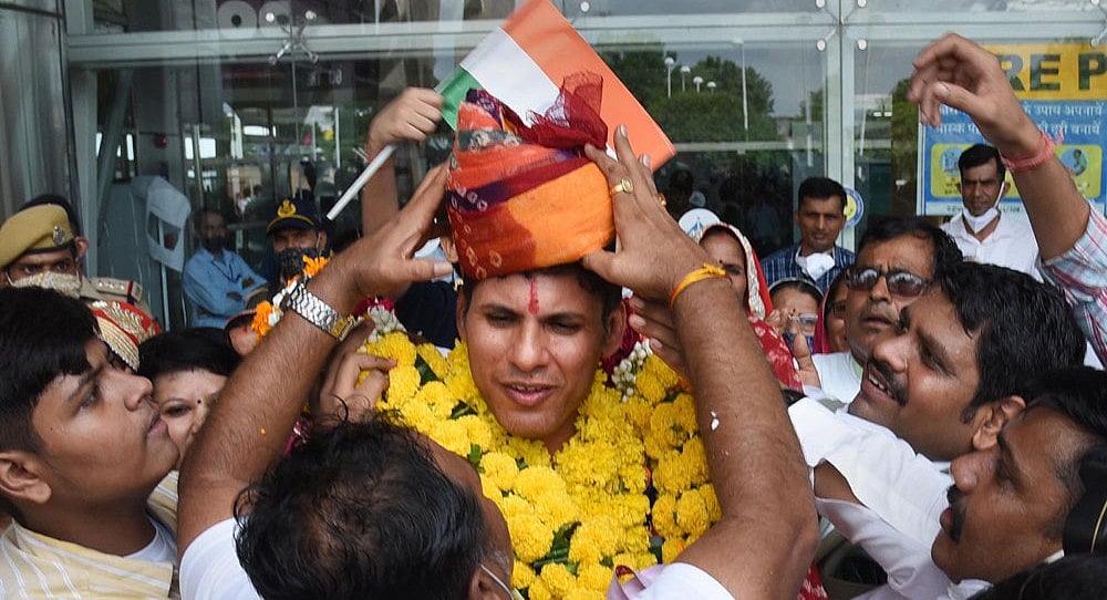 File : Devendra Jhajharia had won a gold medal each in the 2004 Athens and 2016 Rio Paralympics in the F46 disability category.