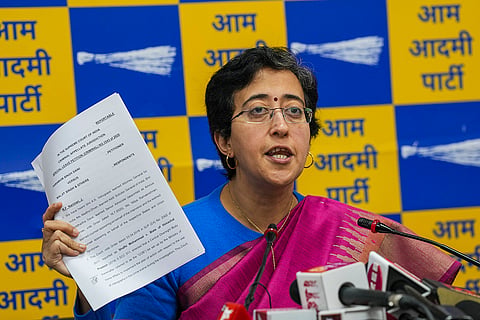 Atishi press conference in Delhi
