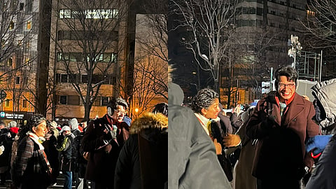 Sai Pallavi and Junaid Khan at Sapporo Snow Festival 