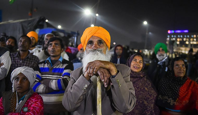 PTI : Farmers' 'Delhi Chalo' protest march. (File photo-Representational image) |