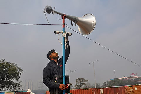 Security at Delhi Haryana Singhu border