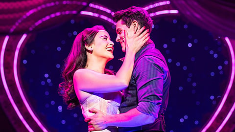 Courtney Reed and Casey Cott in Moulin Rouge! The Musical