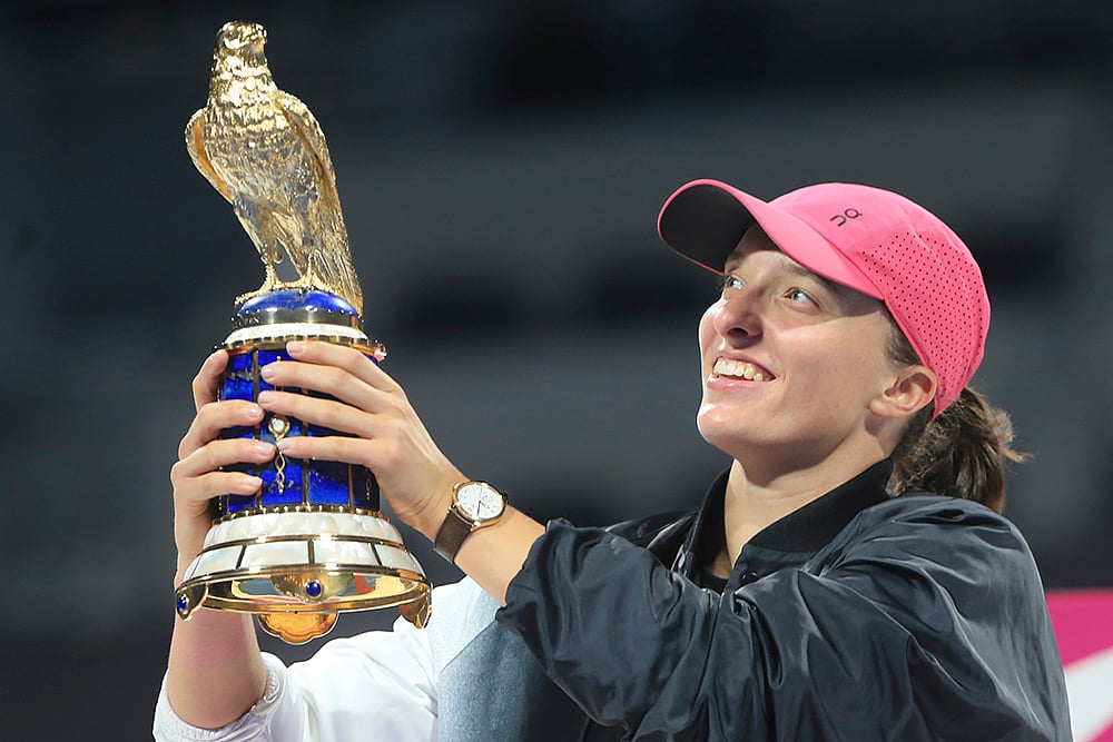 | Photo: AP/Hussein Sayed : Qatar Open 2024: Iga Swiatek vs Ekaterina Rybakina