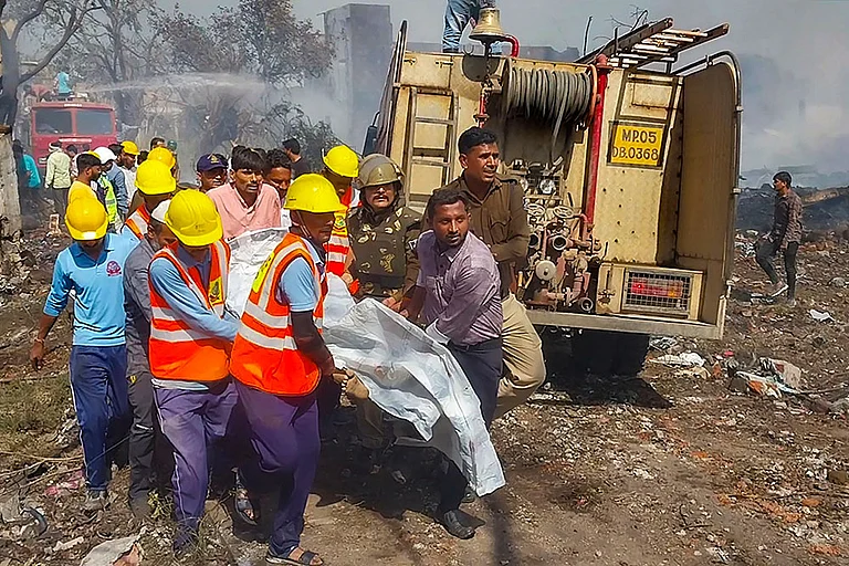 Blast In Firecracker Factory - Photo: PTI
