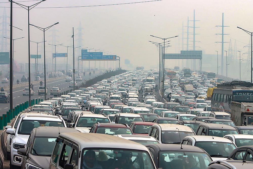 Farmers march: Traffic at Ghazipur border