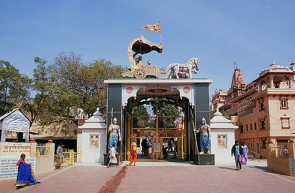 Getty Images : The complex of Shri Krishna Janmabhoomi temple, situated next to Shahi Idgah mosque, is claimed by Hindu groups as the birthplace of Lord Krishna.