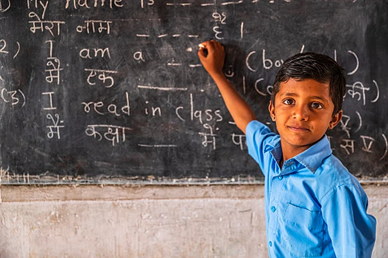 Indian schoolboy in classroom | - Representative image/Getty Images