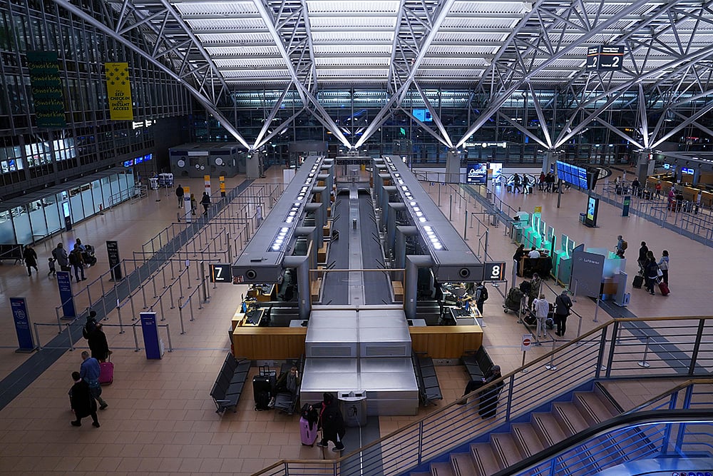 | Photo: Marcus Brandt/dpa via AP : Germany Lufthansa Strike