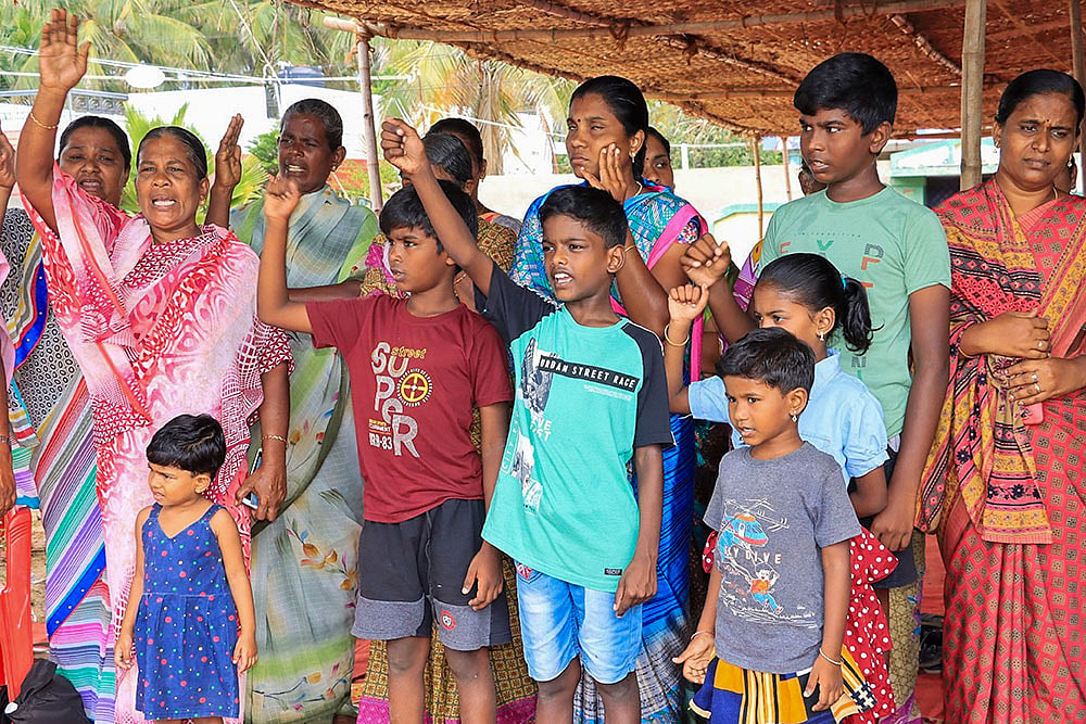 Protest after Indian fishermen jailed in SL