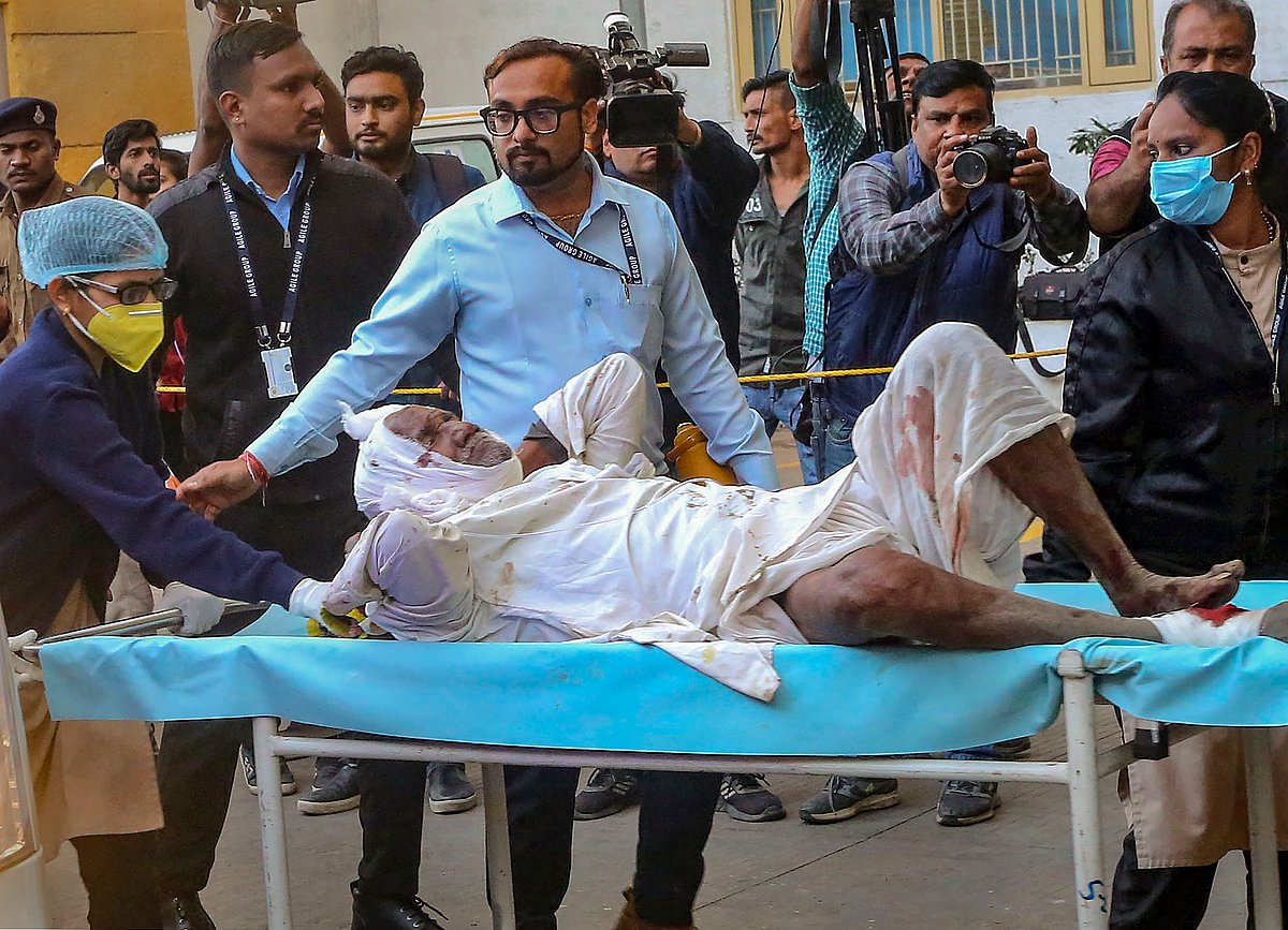 PTI Photo : Blasts In Madhya Pradesh Crackers Factory | 