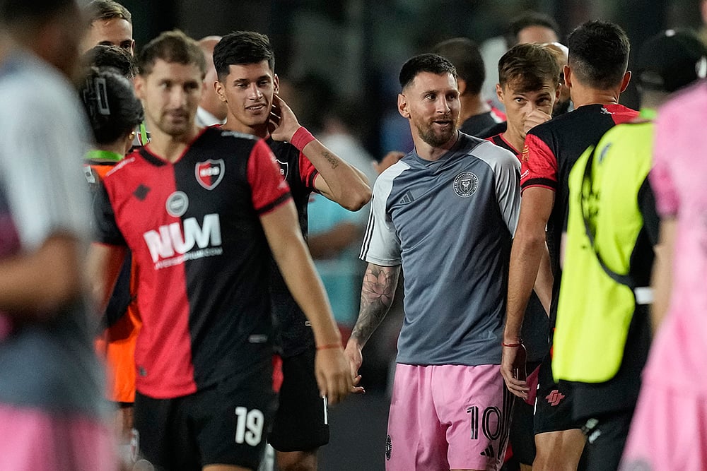 | Photo: AP/Rebecca Blackwell : Inter Miami Vs Newell's Old Boys