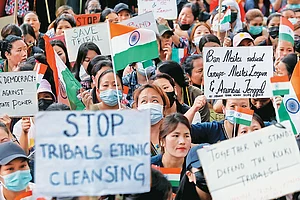 Photo: Getty Images : Unending Tension: Violence between Kuki and Meitei communities has become endemic across Manipur